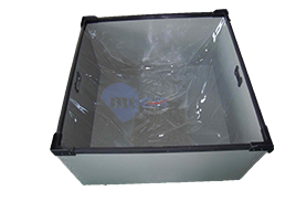Thùng 2 lớp màu xám có nắp PVC trong]